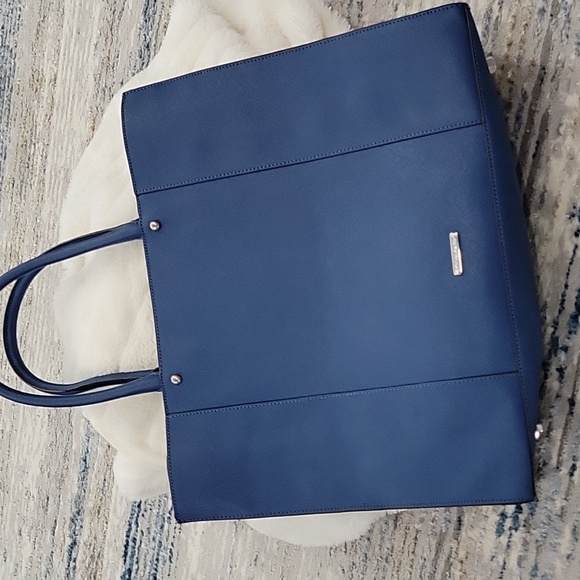 New! Never used! Rebecca Minkoff large blue leather handbag/tote - Picture 4 of 5
